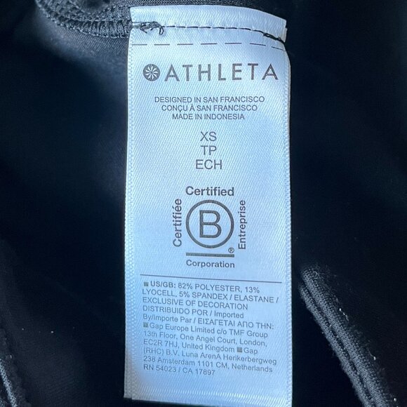 Athleta Wide Leg Sweatpants Black Size XS High Rise Lounge Pants - Picture 6 of 6